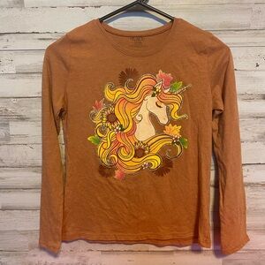 Place Orange Graphic Long Sleeve T-Shirt